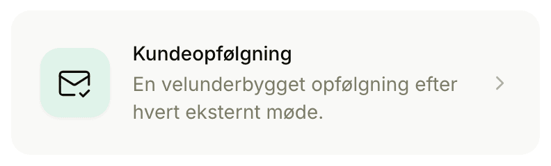 Opskriften på kundeopfølgning